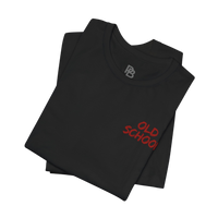 Old School Plate Bangers weightlifting T-shirt from Printify, featuring a vintage-inspired design with bold gym graphics.