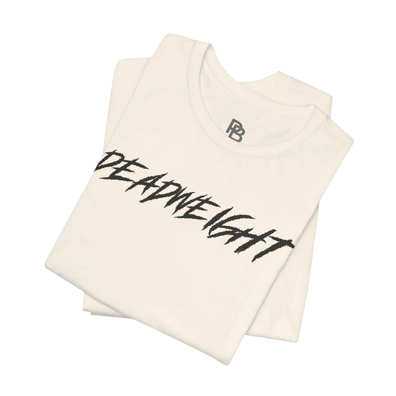 Gray Lift It or Be Buried weightlifting T-shirt by Deadweight featuring bold printed slogan and athletic fit.