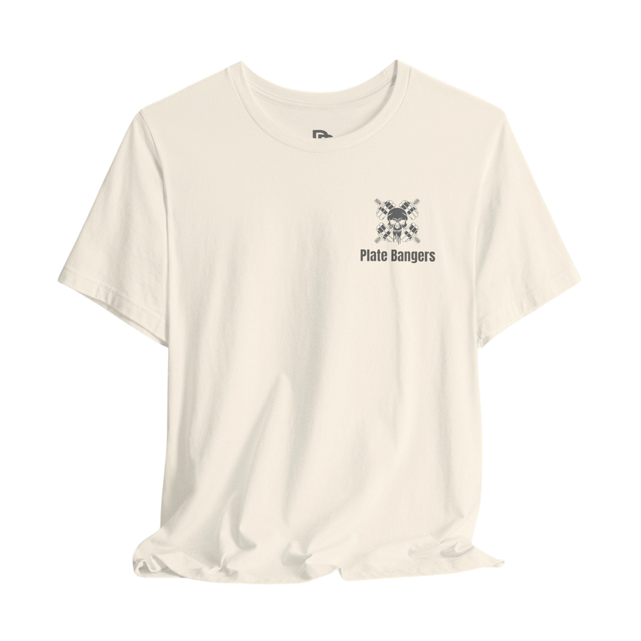 Blood, Sweat & Respect weightlifting T-shirt by Printify, featuring bold graphic design and comfortable fit for gym workouts.