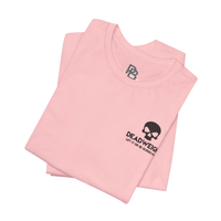 Black Deadweight Skull graphic T-shirt by Printify featuring a bold skull design on the front.