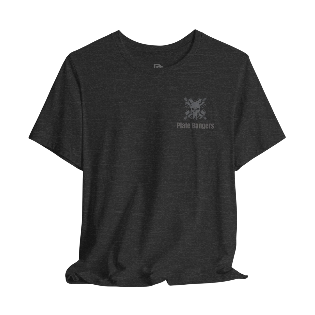 Blood, Sweat & Respect weightlifting T-shirt by Printify featuring bold text and athletic design on a black fabric.