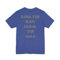 Break the Mold weightlifting gym T-shirt by Printify featuring bold 