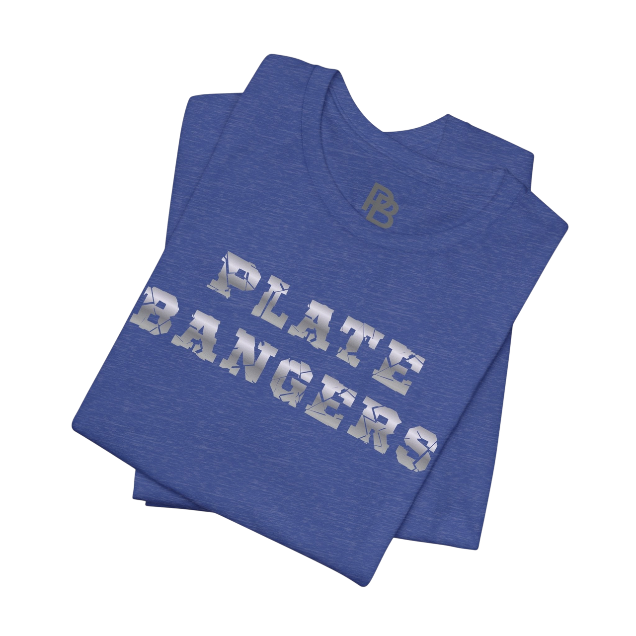 Printify Plate Bangers Tee featuring an inspirational graphic with the phrase "Built From What Tried to Break Me" on a casual T-shirt.