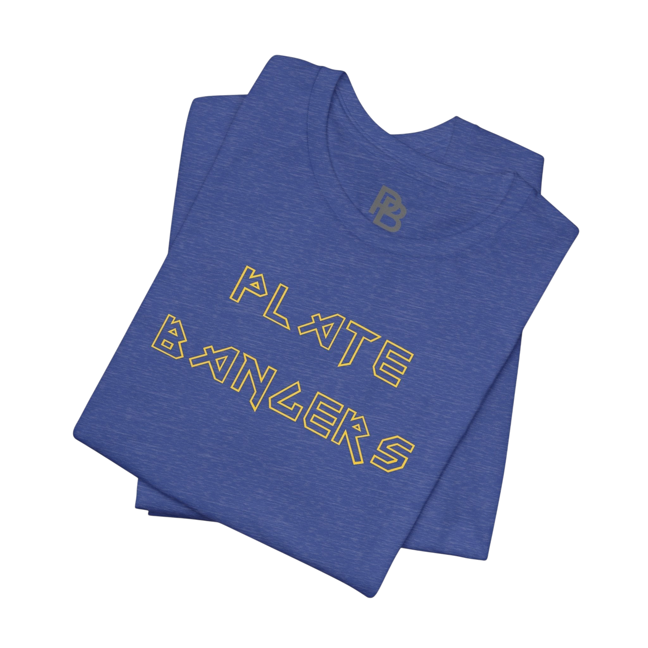 Printify Bang the Iron Break the Mold weightlifting gym T-shirt featuring bold graphic design for strength training.