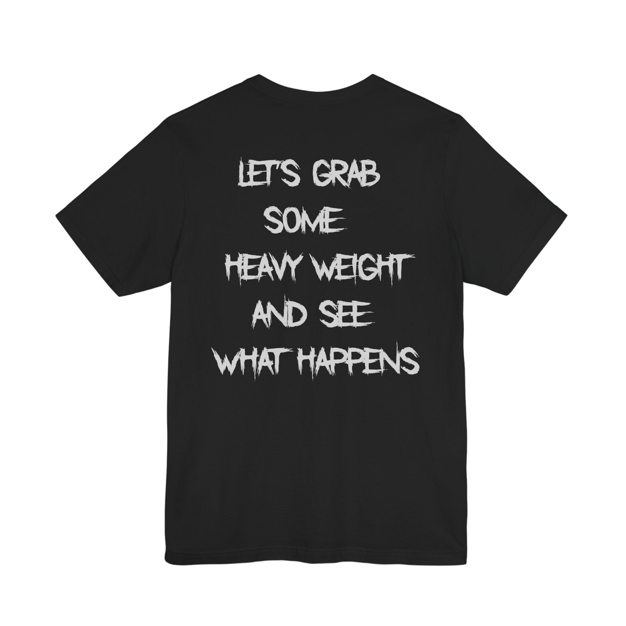 Heavy weight motivational gym T-shirt by Printify, featuring bold design and comfortable fit for workout and fitness sessions.