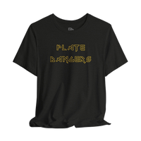Printify Bang the Iron break the mold weightlifting gym T-shirt with bold graphic design on front, casual fit for workout and gym wear.
