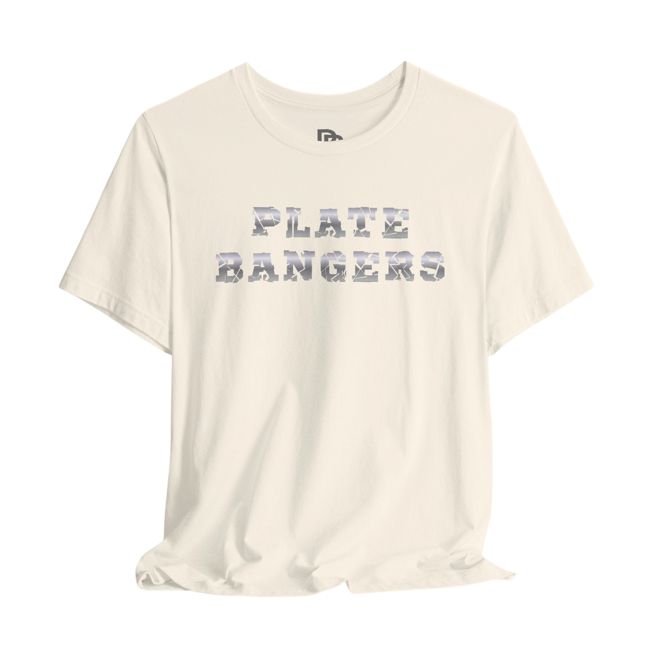 Printify Plate Bangers Tee featuring a motivational "Built From What Tried to Break Me" graphic on a casual T-shirt.