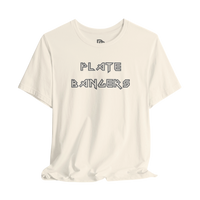 Printify Break the Mold Weightlifting Gym T-Shirt featuring bold iron-themed graphic and motivational design on black fabric.