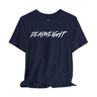 Black Lift It or Be Buried weightlifting T-shirt by Deadweight, featuring bold printed slogan on front.