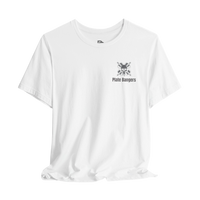 Blood, Sweat & Respect weightlifting T-shirt by Printify featuring bold text design on a black cotton T-shirt.