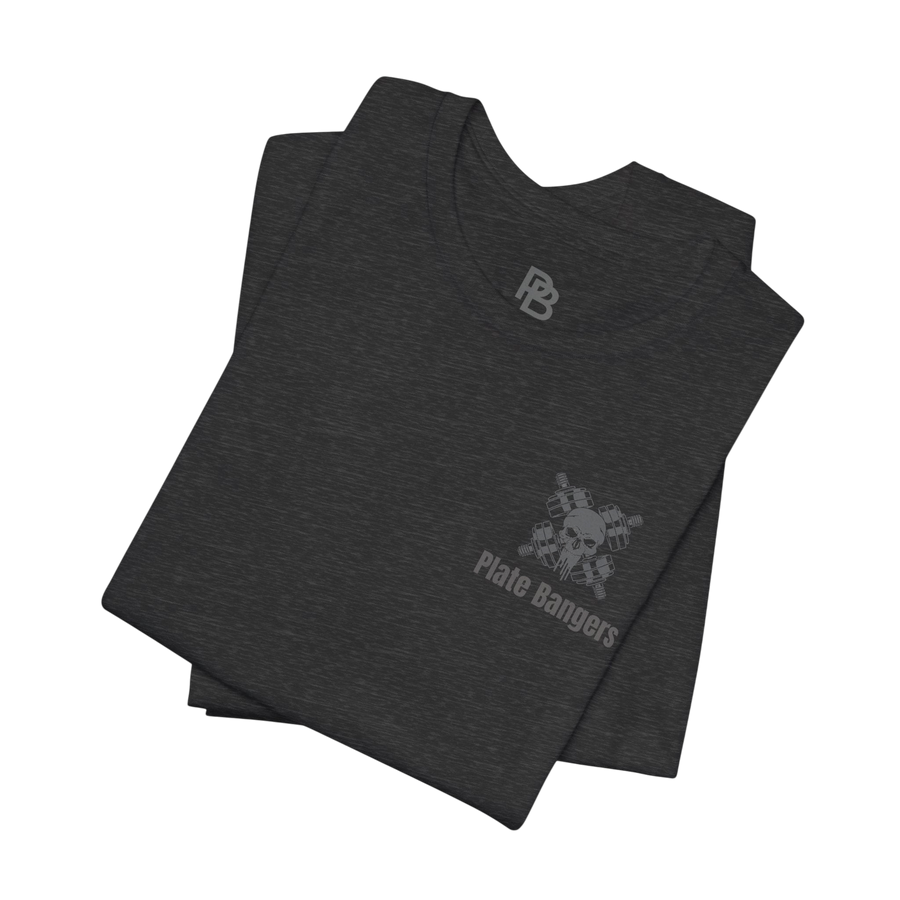 Blood, Sweat & Respect weightlifting T-shirt by Printify featuring bold text and athletic fit on a comfortable fabric.