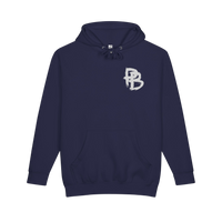 Heavy weight minimal gym hoodie pullover by Printify, featuring a sleek design and comfortable fit for workout and casual wear.