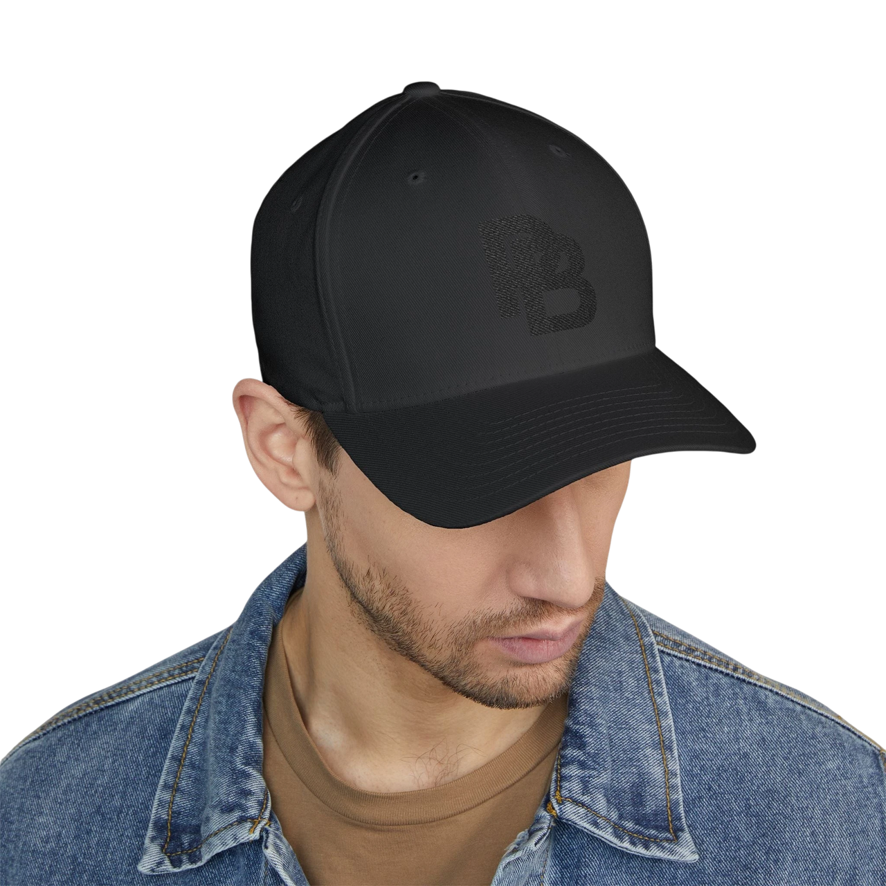 Embroidered Plate Bangers Logo Cap — Structured FlexFit Baseball Hat