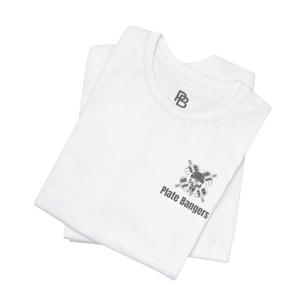 Black Blood, Sweat & Respect weightlifting T-shirt by Printify showing front view with bold graphic text and athletic fit.