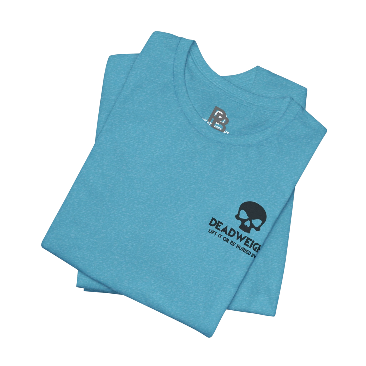 Black Deadweight Skull Graphic T-Shirt by Printify featuring a bold skull illustration on the front.