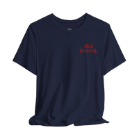 Old School Plate Bangers weightlifting T-shirt by Printify, featuring vintage-style gym graphic on a comfortable fabric shirt.