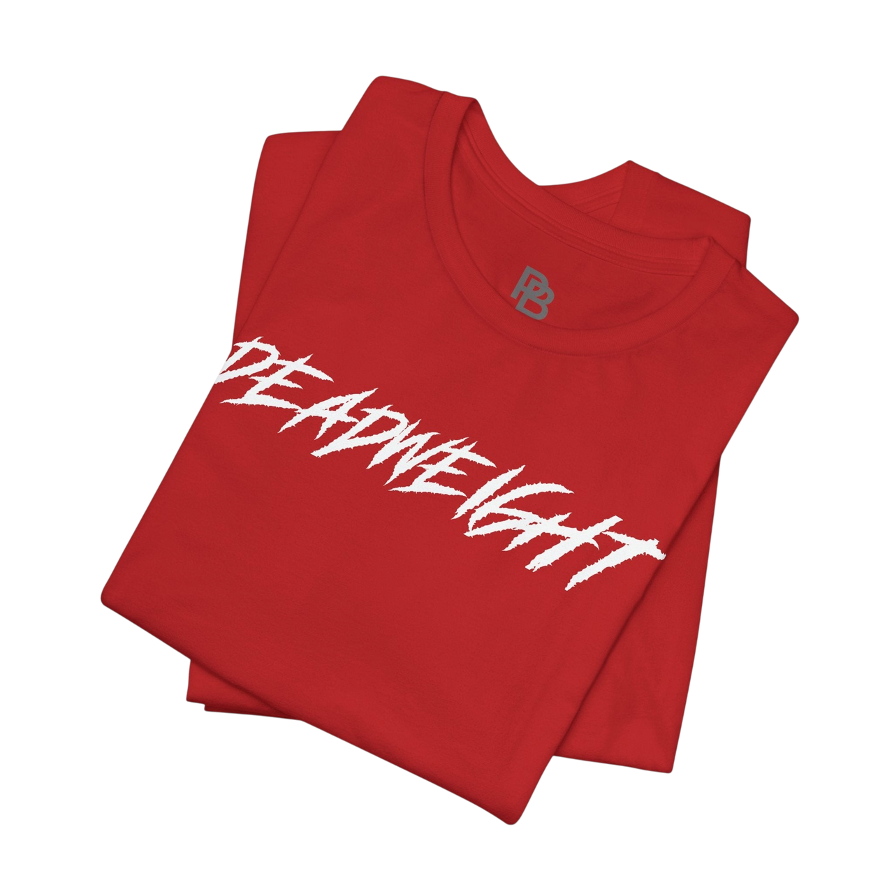 Black Lift It or Be Buried weightlifting T-shirt by Deadweight, featuring bold white text and athletic fit for gym wear.