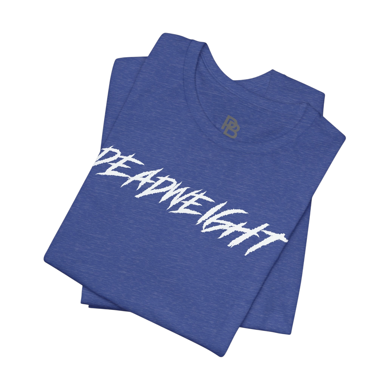 Black Lift It or Be Buried weightlifting T-shirt by Deadweight, featuring bold white print and a comfortable fit for gym wear.
