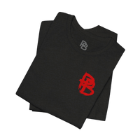 Black skull graphic T-shirt from Printify, featuring bold design on a comfortable casual tee.