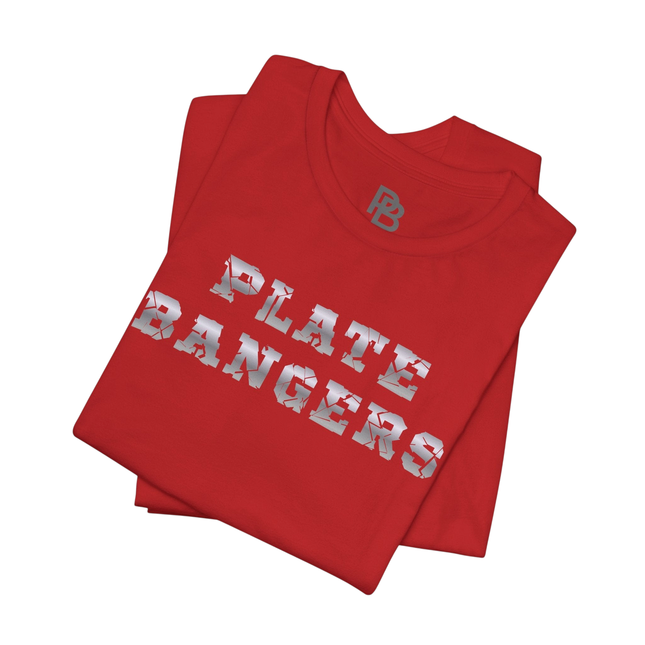 Printify Plate Bangers Tee featuring a motivational graphic and the phrase "Built From What Tried to Break Me" on a casual T-shirt.