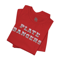 Printify Plate Bangers Tee featuring a motivational graphic and the phrase 