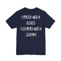 Motivational gym T-shirt by Printify featuring bold text 