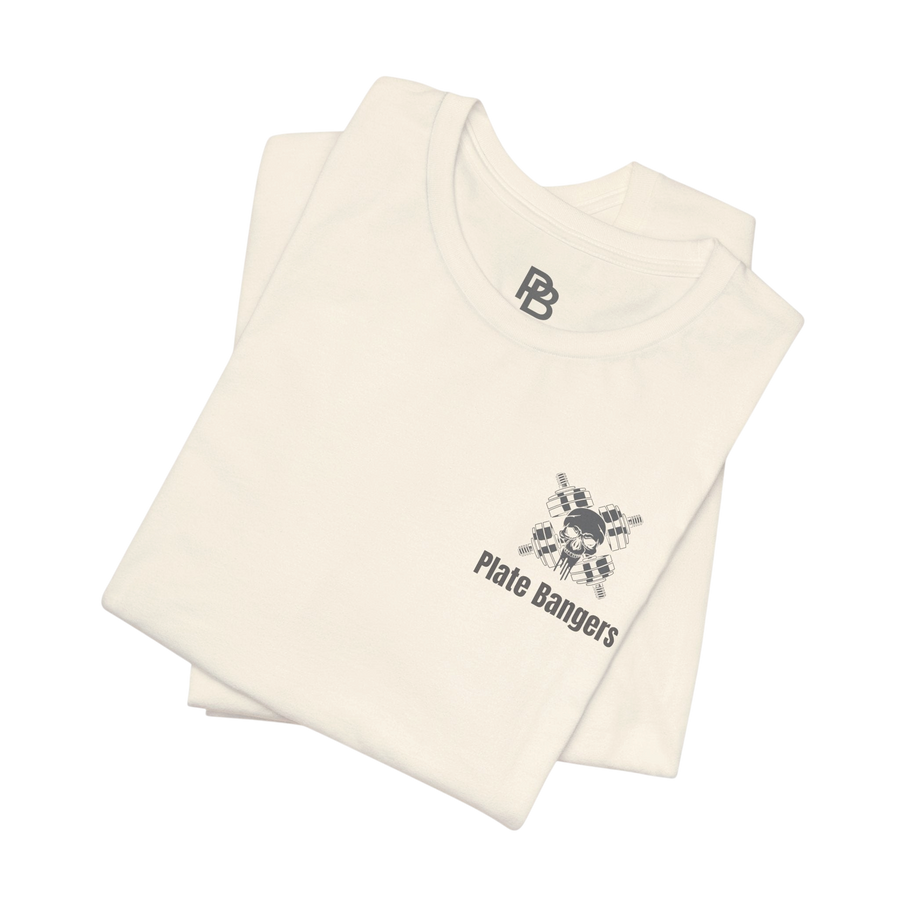 Blood, Sweat & Respect weightlifting T-shirt by Printify, featuring bold text design on a comfortable black T-shirt.