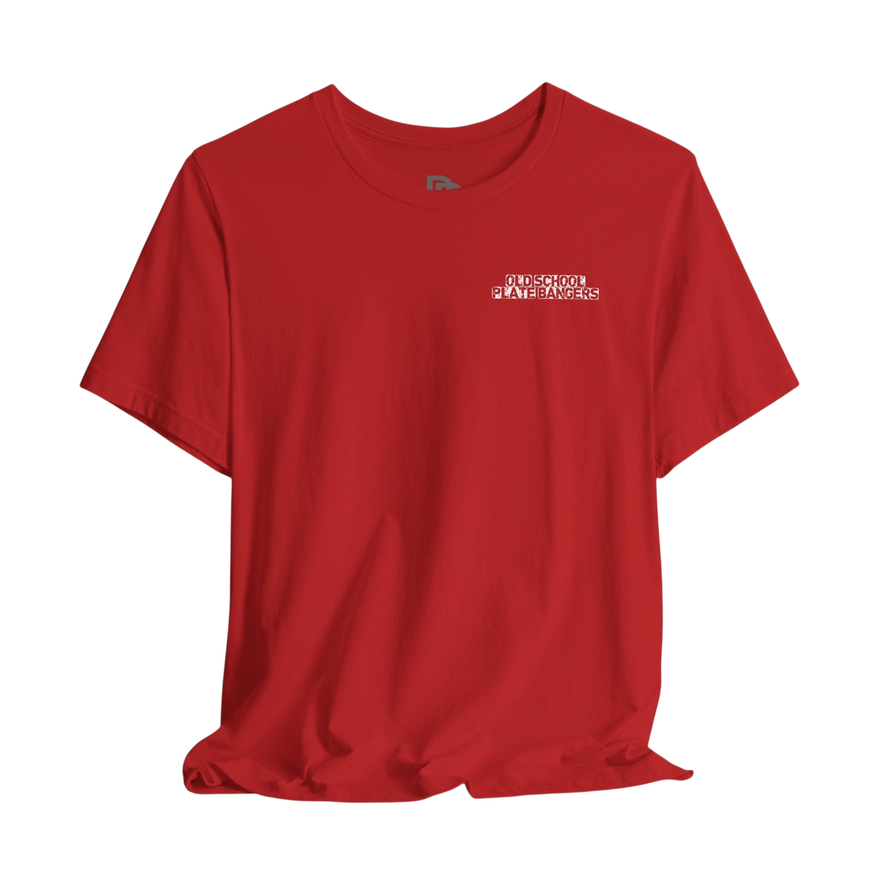 Printify motivational gym T-shirt featuring bold "Bang the Iron, Break the Mold" design in black and white on a casual tee.