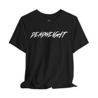 Black Lift It or Be Buried weightlifting T-shirt by Deadweight, featuring bold white text and a classic crew neck design