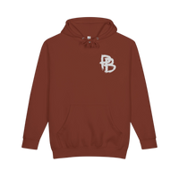Heavy weight minimal gym hoodie by Printify, navy pullover with a simple, clean design, ideal for workout and casual wear.