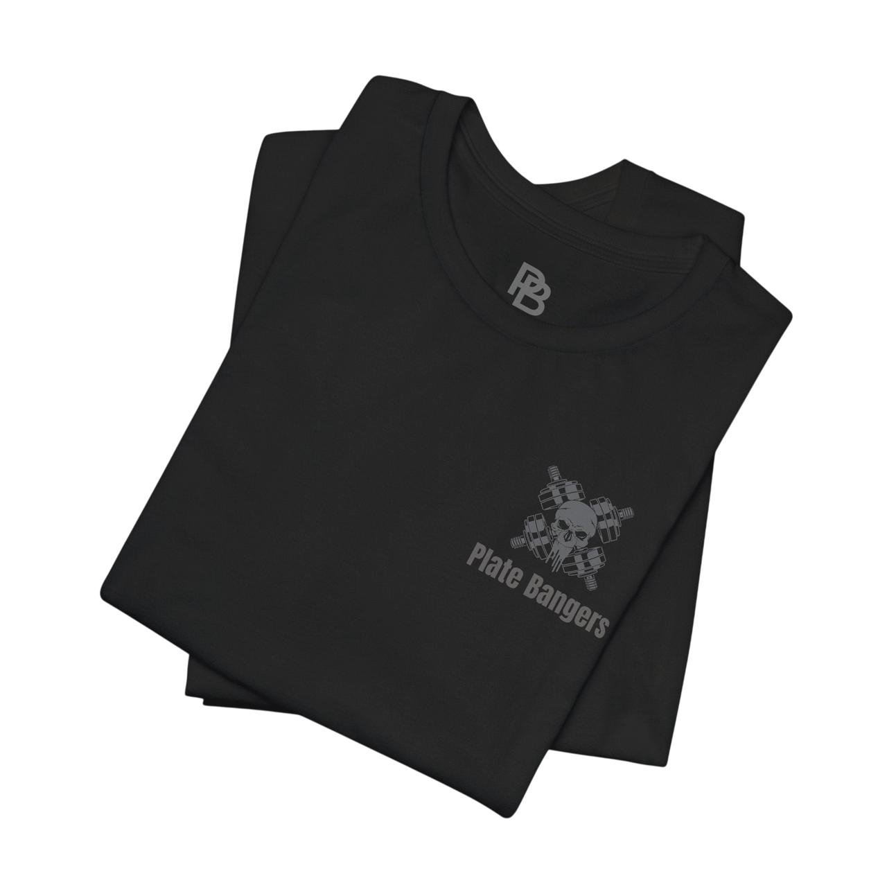 Black Blood, Sweat & Respect weightlifting T-shirt by Printify with bold printed text on front, casual fit, and short sleeves.