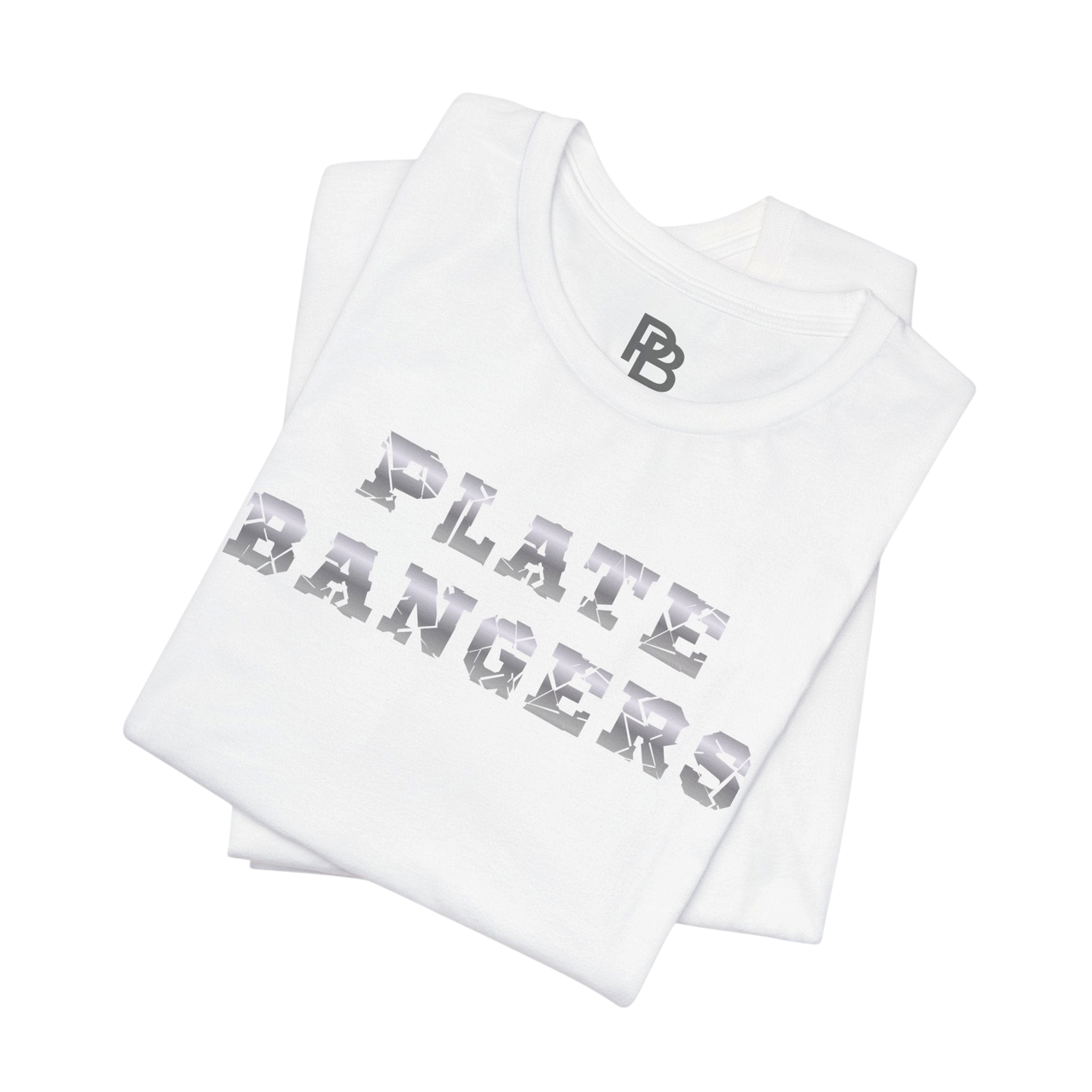 Printify Plate Bangers T-Shirt with inspirational "Built From What Tried to Break Me" graphic, casual and motivational apparel.