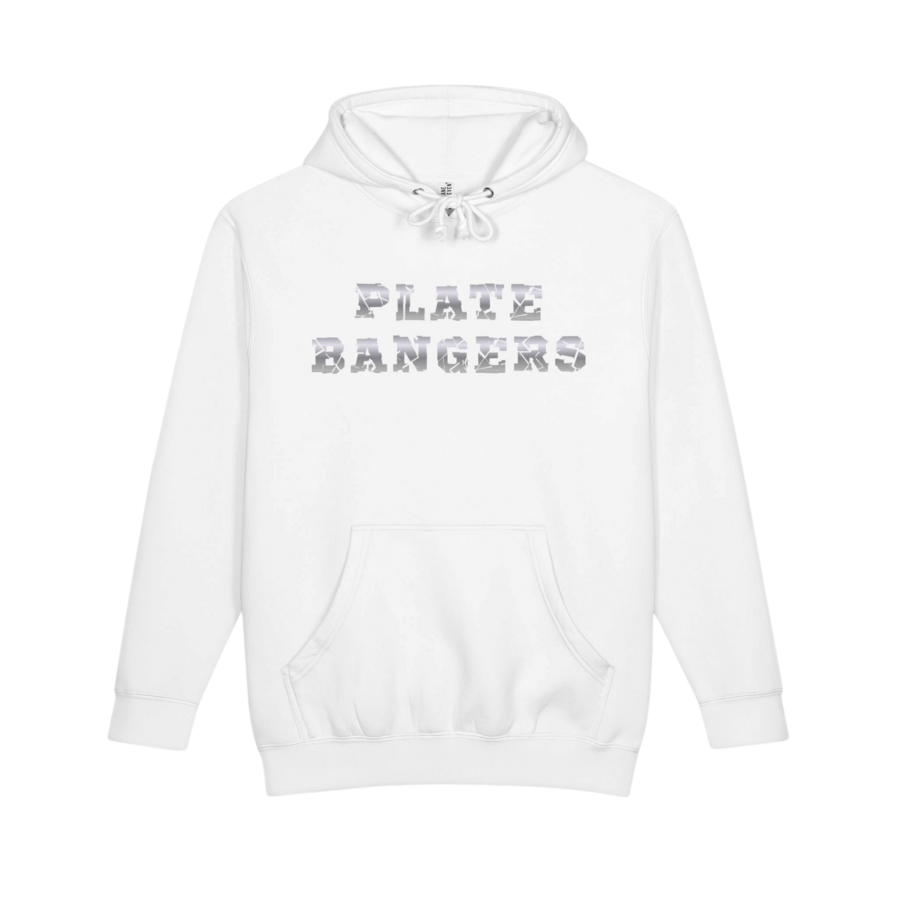 Black heavyweight hoodie with "Built From What Tried To Break Me" slogan, featuring a front print and cozy fit.