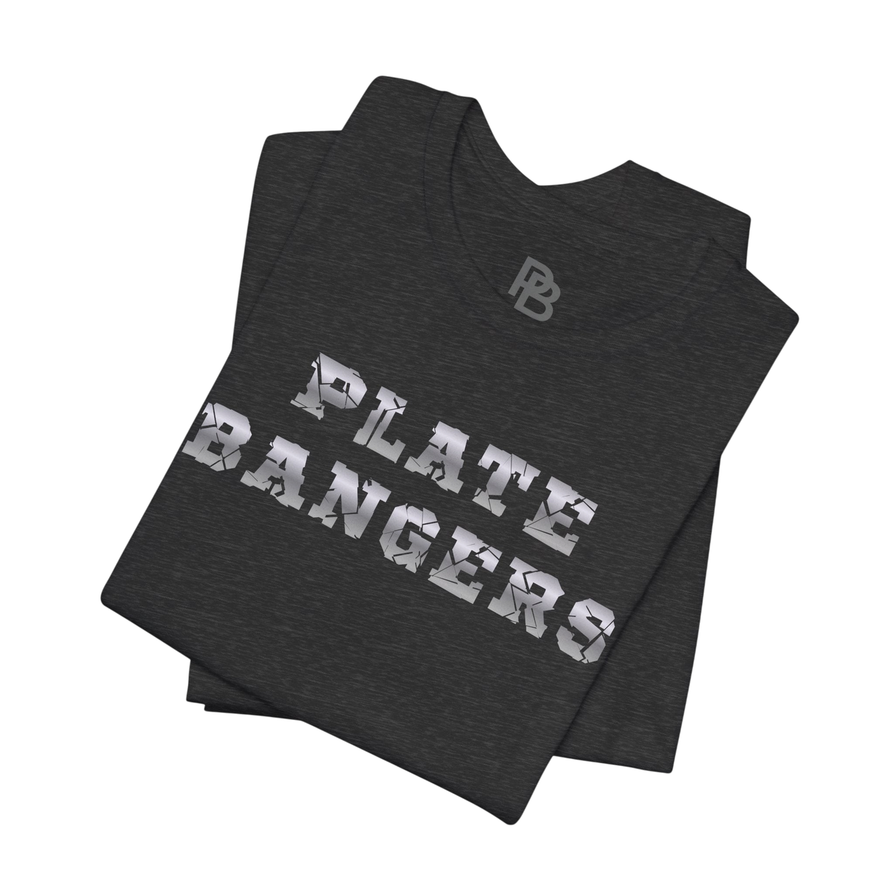 Inspirational Plate Bangers Tee by Printify featuring a graphic T-shirt with "Built From What Tried to Break Me" design.