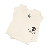 Black Deadweight Skull graphic T-shirt by Printify featuring a bold skull design on the front.