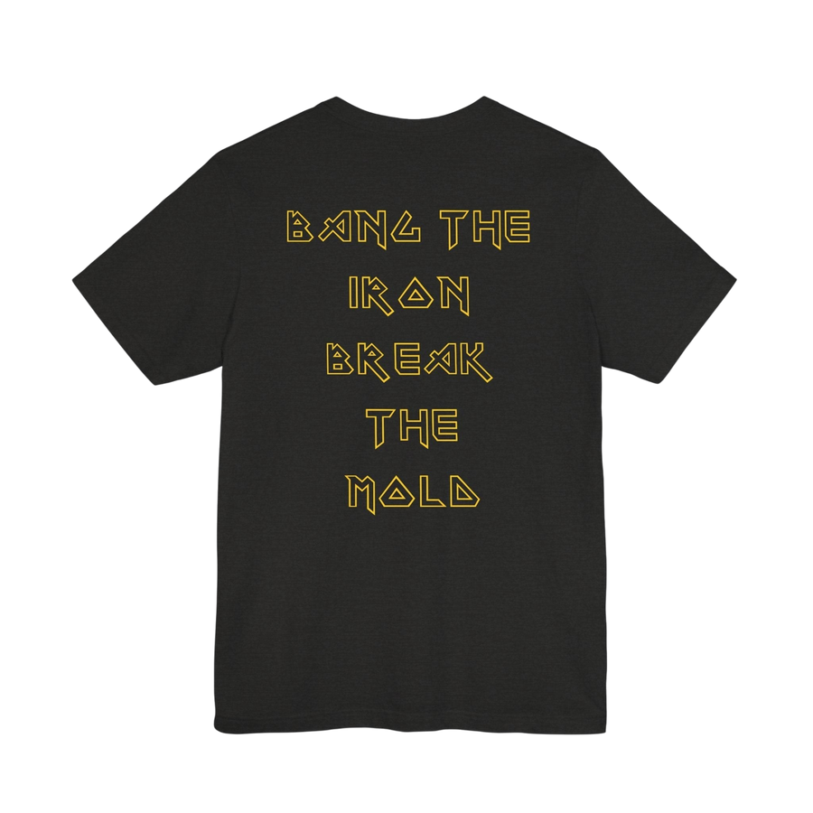 Printify Break the Mold weightlifting T-shirt featuring bold graphic design and comfortable fit for gym workouts.