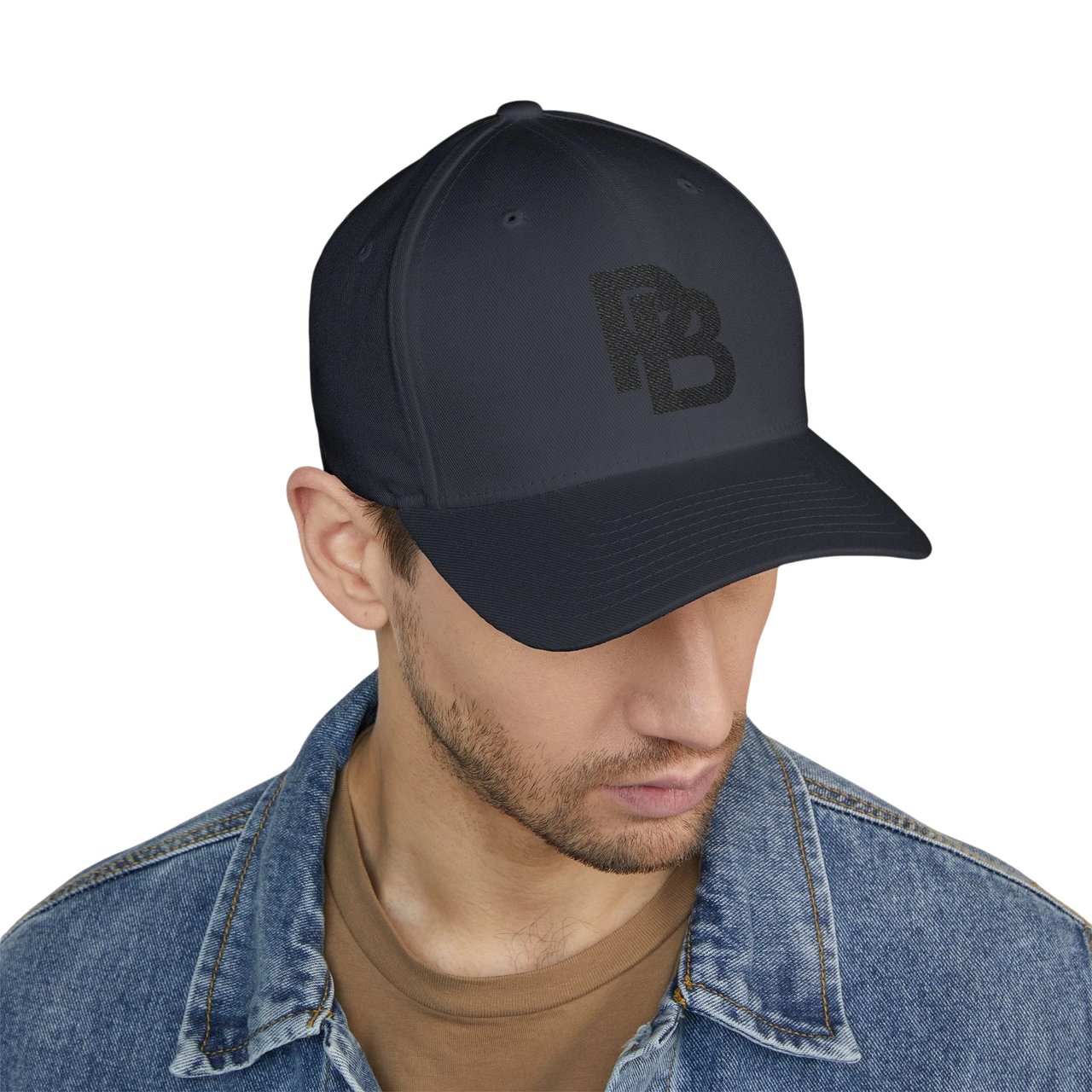 Embroidered Plate Bangers Logo Cap — Structured FlexFit Baseball Hat