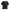 DailyThreadCo. black cotton t-shirt with a small white skull logo on the chest for a minimalist gym look.