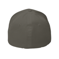DailyThreadCo. structured six-panel FlexFit cap in dark twill fabric with embroidered eyelets and a curved visor.